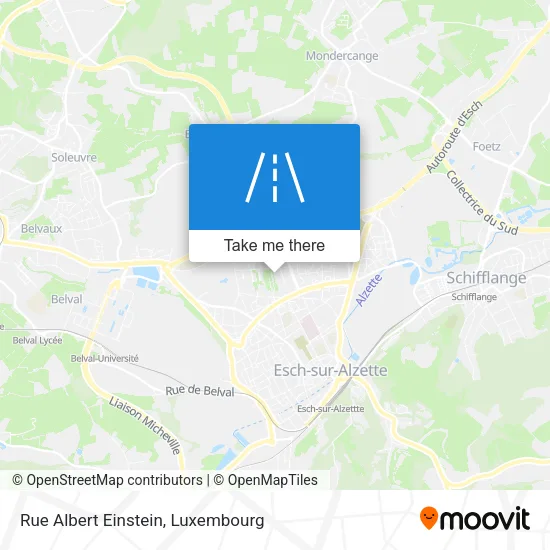 Rue Albert Einstein map