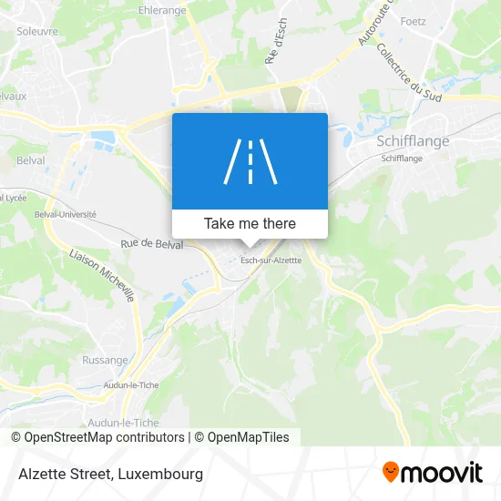 Rue De L'Alzette map