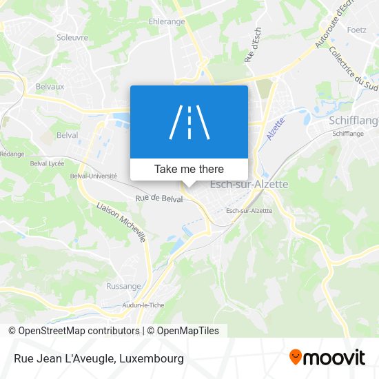 Rue Jean L'Aveugle map