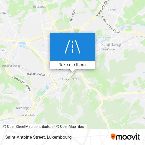 Rue Saint-Antoine map