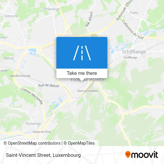 Rue Saint-Vincent map