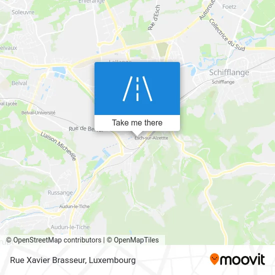 Rue Xavier Brasseur map