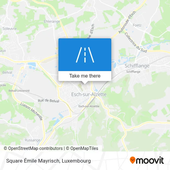 Square Émile Mayrisch map