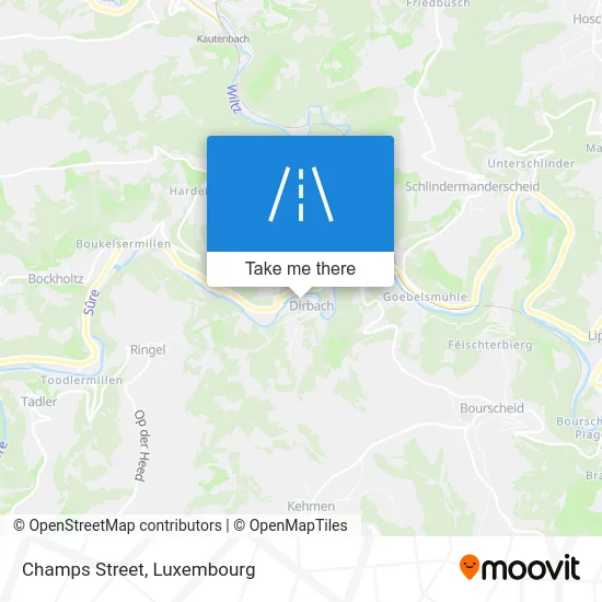 Rue Des Champs Karte