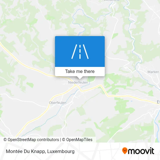 Montée Du Knapp map