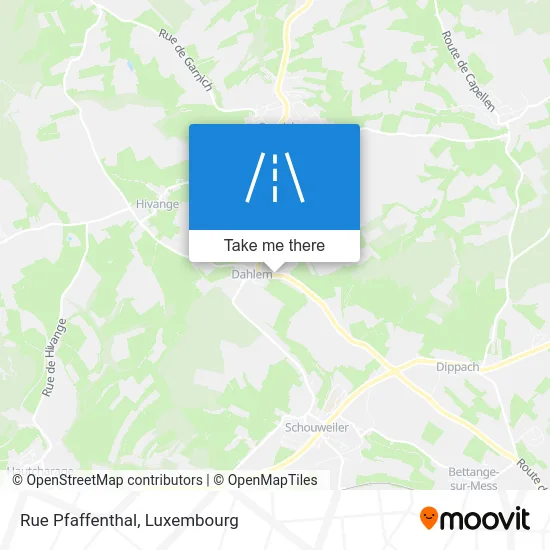 Rue Pfaffenthal Karte