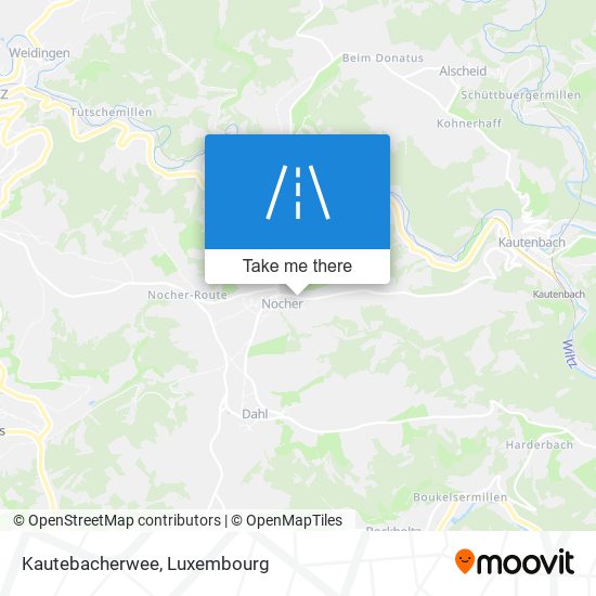 Kautebacherwee map