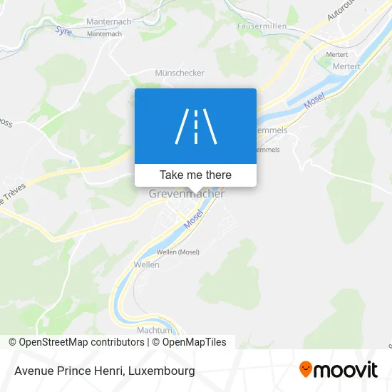 Avenue Prince Henri map