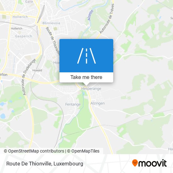 Route De Thionville map