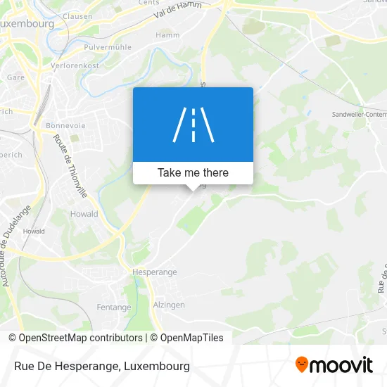 Rue De Hesperange map