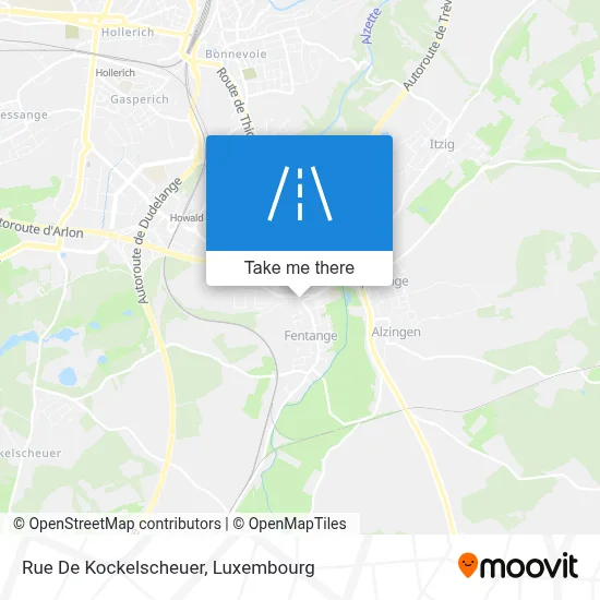 Rue De Kockelscheuer map