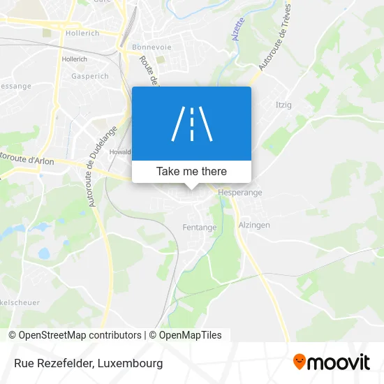 Rue Rezefelder map