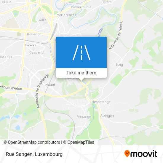 Rue Sangen map