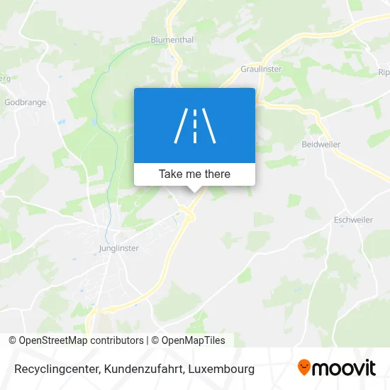 Recyclingcenter, Kundenzufahrt map