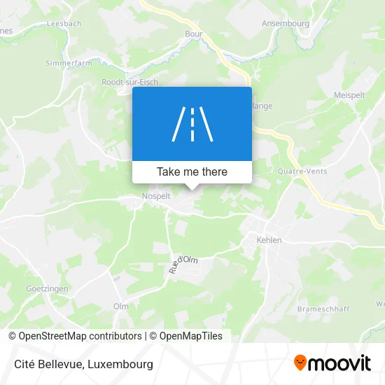 Cité Bellevue map
