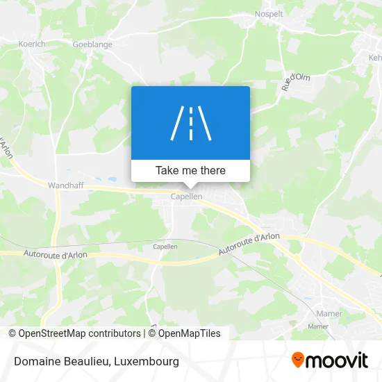 Domaine Beaulieu map