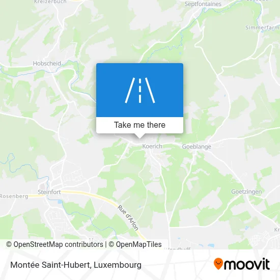 Montée Saint-Hubert map