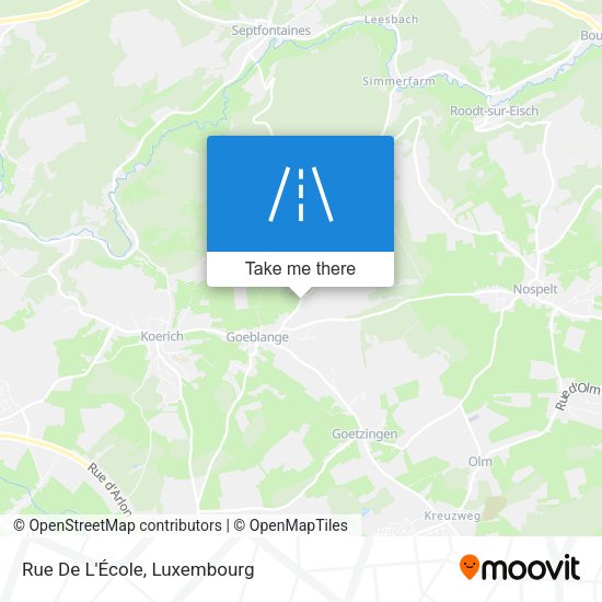 Rue De L'École map