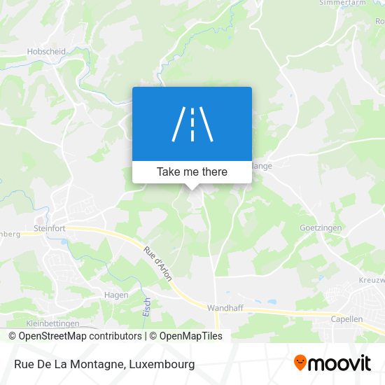 Rue De La Montagne map