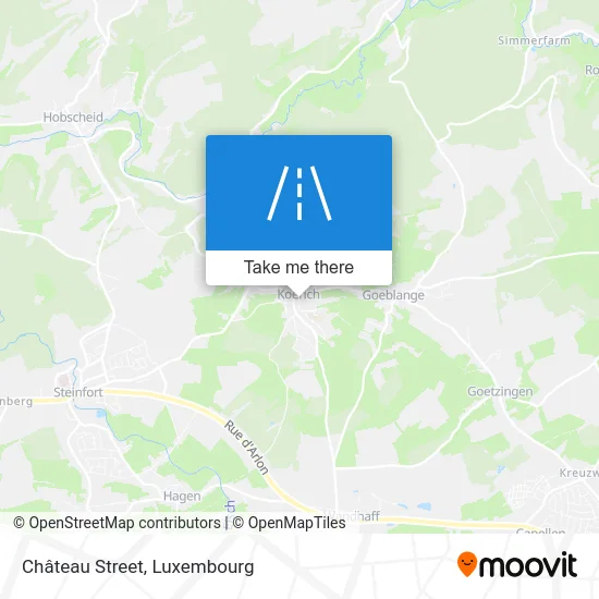 Rue Du Château Karte