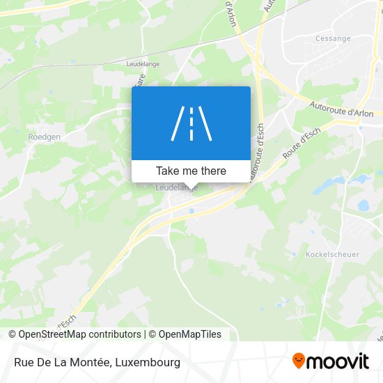 Rue De La Montée map