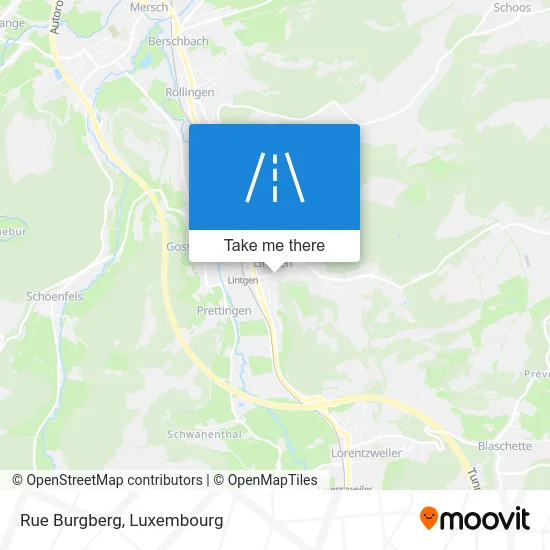 Rue Burgberg map