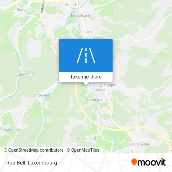 Rue Bëll map