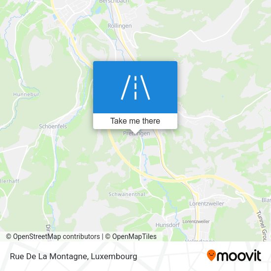 Rue De La Montagne map