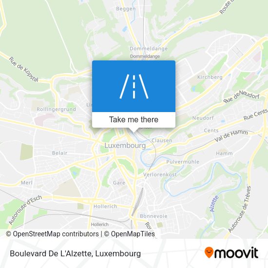 Boulevard De L'Alzette map