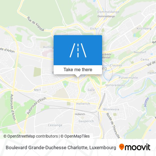 Boulevard Grande-Duchesse Charlotte map