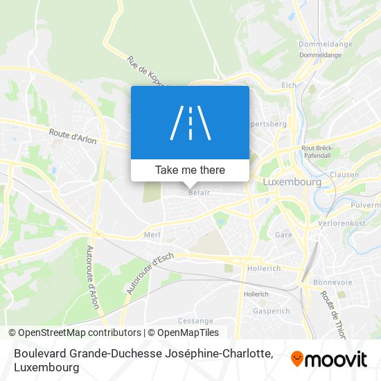 Boulevard Grande-Duchesse Joséphine-Charlotte map