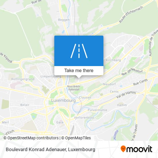 Boulevard Konrad Adenauer Karte