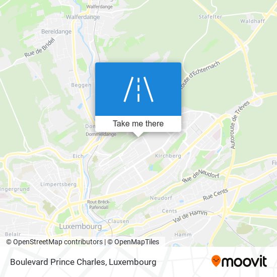 Boulevard Prince Charles map