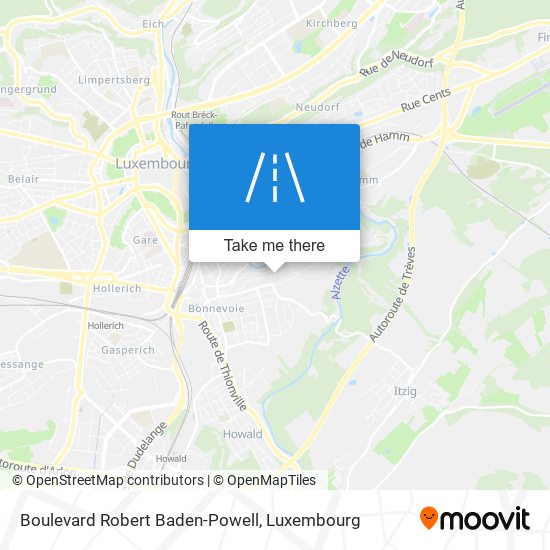 Boulevard Robert Baden-Powell map