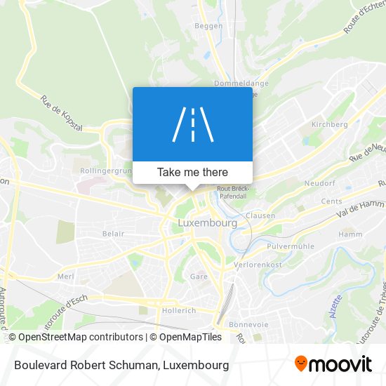 Boulevard Robert Schuman Karte