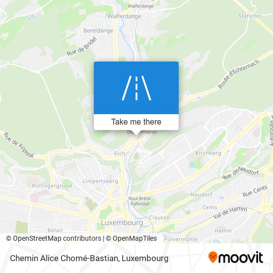 Chemin Alice Chomé-Bastian map