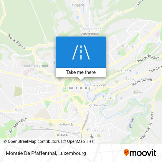 Montée De Pfaffenthal map