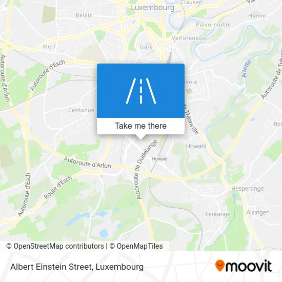 Rue Albert Einstein map