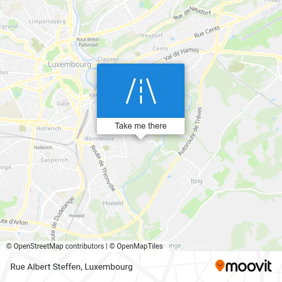 Rue Albert Steffen map