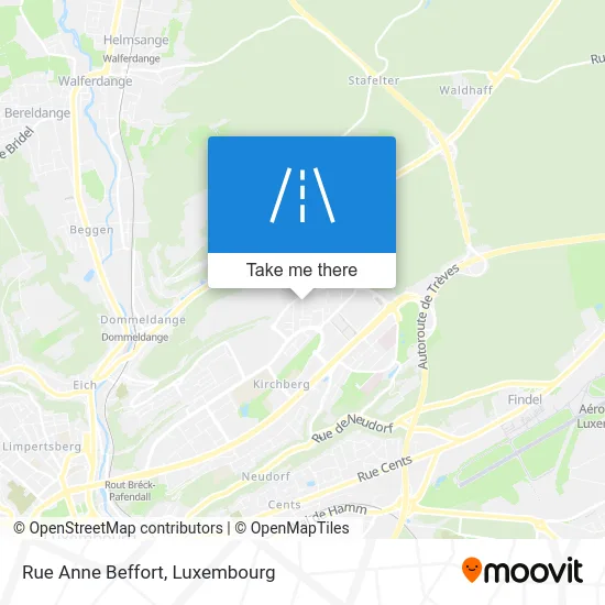 Rue Anne Beffort Karte