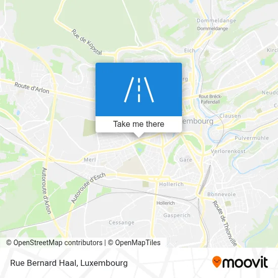 Rue Bernard Haal map