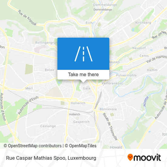 Rue Caspar Mathias Spoo map