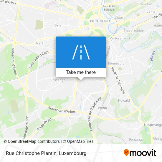 Rue Christophe Plantin map