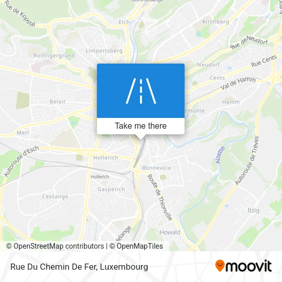 Rue Du Chemin De Fer map