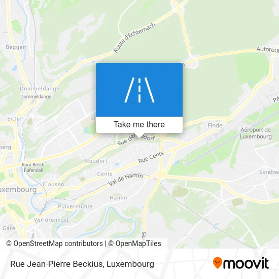 Rue Jean-Pierre Beckius Karte
