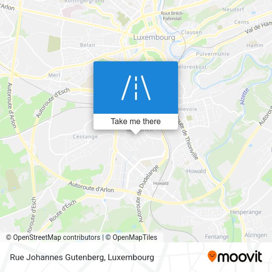 Rue Johannes Gutenberg map