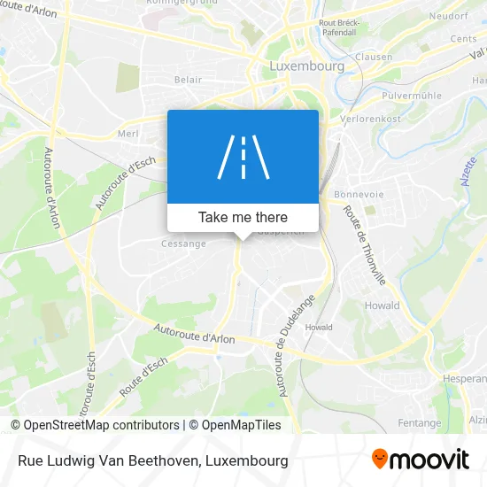 Rue Ludwig Van Beethoven map