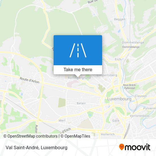 Val Saint-André map