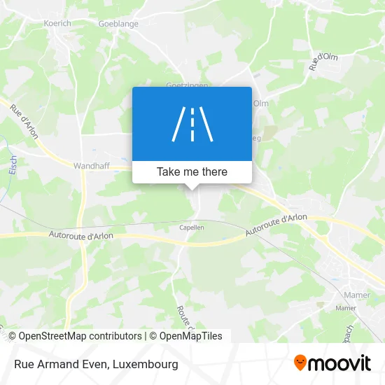 Rue Armand Even Karte
