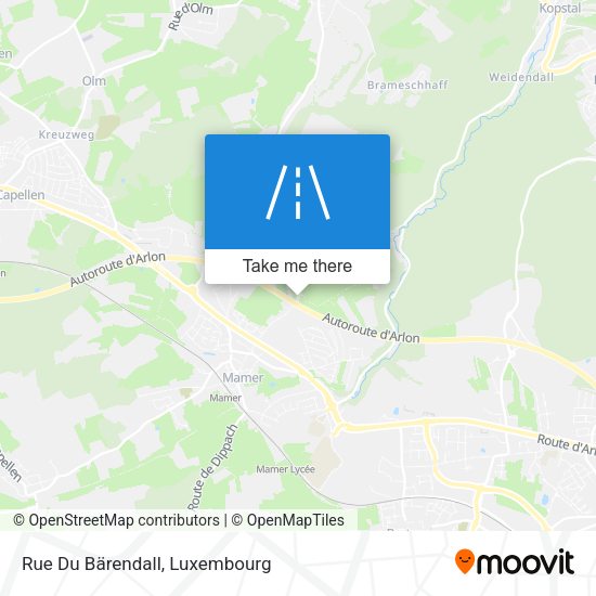 Rue Du Bärendall map